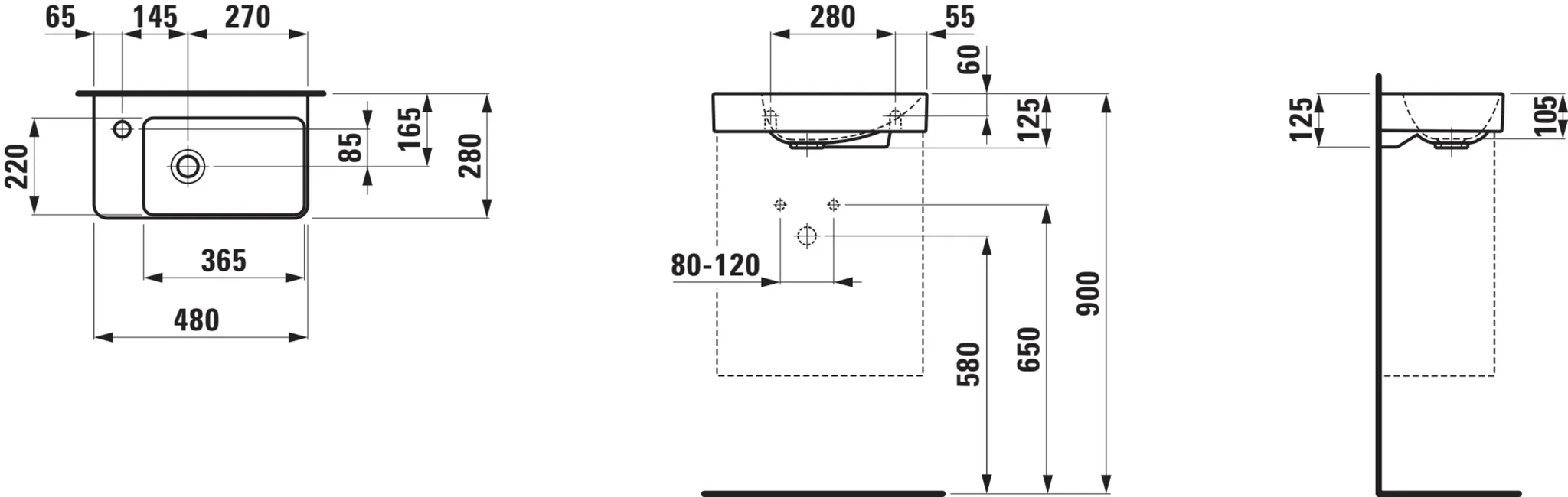 Pro X HWB Compact 81586.5 HLB links oHL, oÜL, 480x280, weiß Pro X HWB Compact 81586.5 HLB links oHL, oÜL, 480x280, weiß