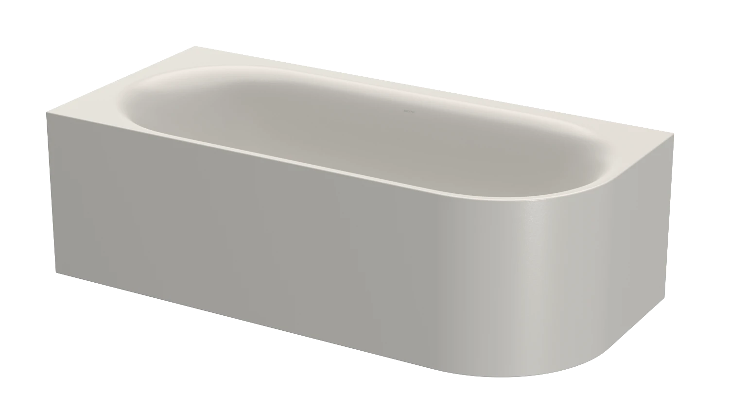 Bette oval Badewanne „BetteLux Oval IV Silhouette“ 185 × 85 cm in Silver