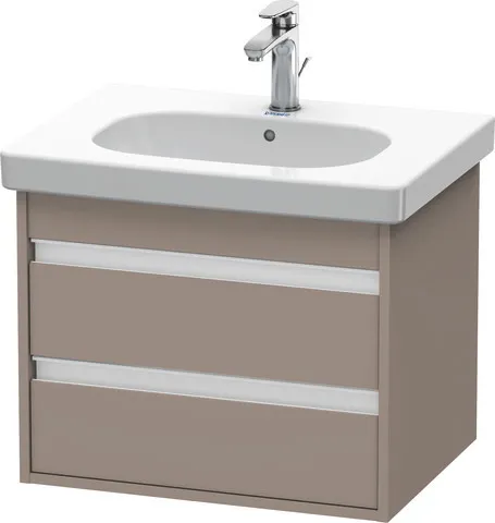 Duravit Waschtischunterschrank wandhängend „Ketho“ 60 × 48 × 45,5 cm Basalt Matt