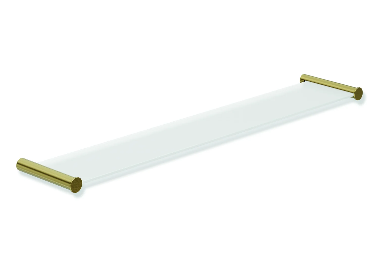 HEWI Ablage System 162, Edelstahl PVD, Glasplatte gold gebürstet, 600 mm breit, 122 mm tief HEWI Ablage System 162, Edelstahl PVD, Glasplatte gold gebürstet, 600 mm breit, 122 mm tief
