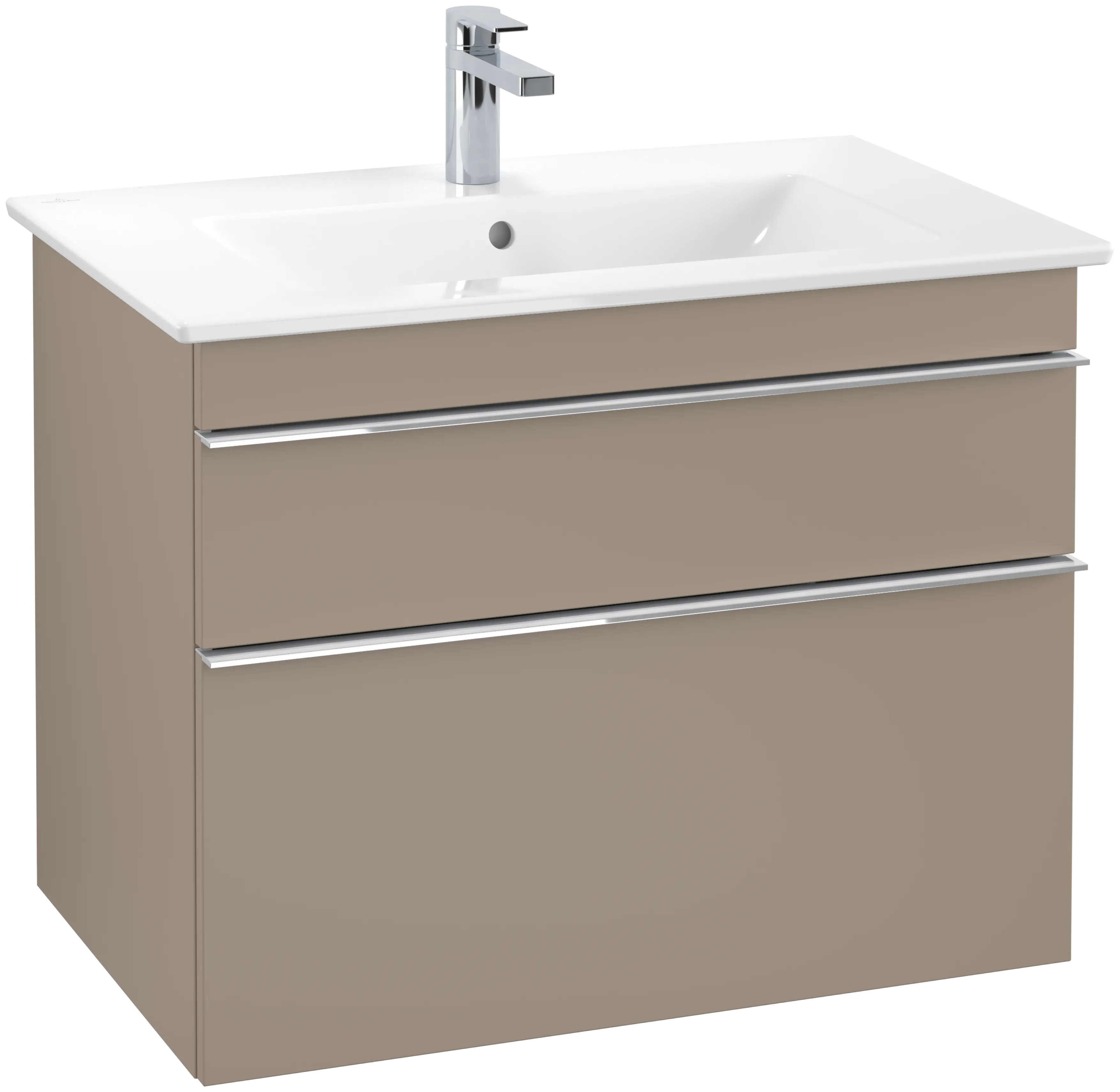 Villeroy & Boch Waschtischunterschrank „Venticello“ für Schrankwaschtisch 753 × 590 × 502 mm Taupe, für Becken mittig