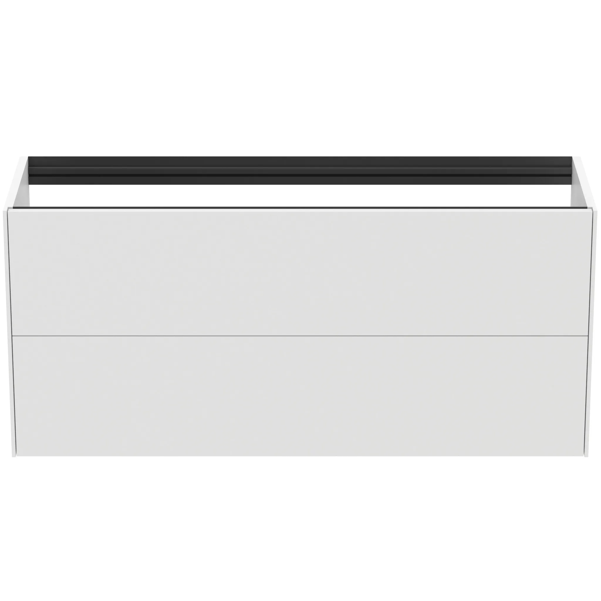 Ideal Standard Waschtischunterschrank Conca, 2 Auszüge, ohne Platte, 1200x373x540mm, Weiß