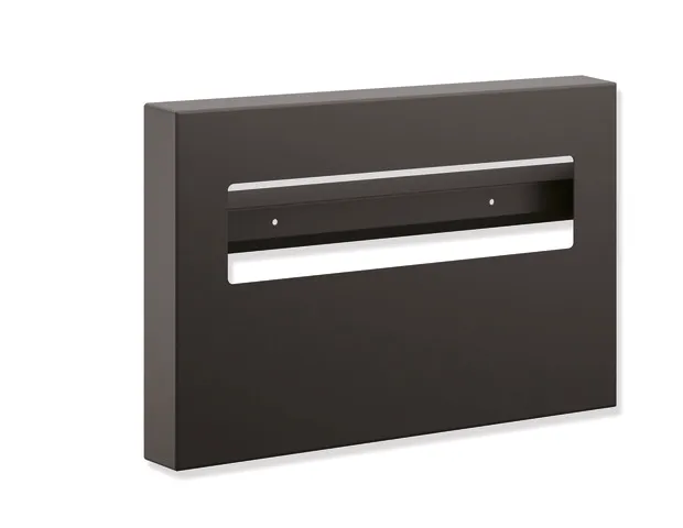 Toilettensitzauflagenspender, Edelstahl, pulverbeschichtet, Breite 400 mm, Höhe 280 mm, Tiefe 48 mm, Wandmontage, in Farbe DC (Schwarz tiefmatt) Toilettensitzauflagenspender, Edelstahl, pulverbeschichtet, Breite 400 mm, Höhe 280 mm, Tiefe 48 mm, Wandmontage, in Farbe DC (Schwarz tiefmatt)