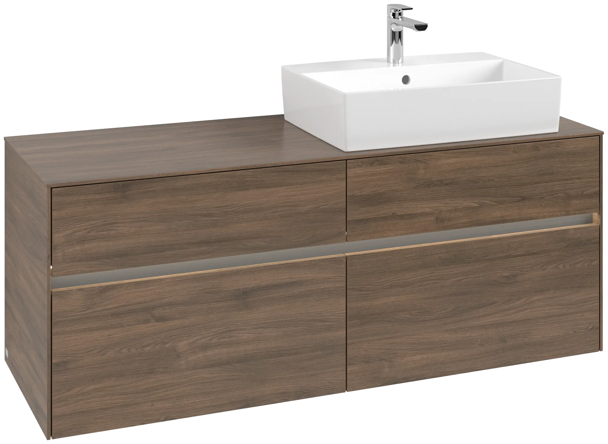 Villeroy & Boch Collaro Waschbeckenunterschrank C133B0, 1400x548x500mm, Arizona Oak