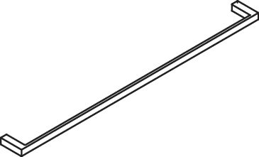 Badetuchhalter, Edelstahl, PVD, Breite 800 mm, Höhe 20 mm, Tiefe 70 mm, in Farbe CK (messing glänzend) Badetuchhalter, Edelstahl, PVD, Breite 800 mm, Höhe 20 mm, Tiefe 70 mm, in Farbe CK (messing glänzend)
