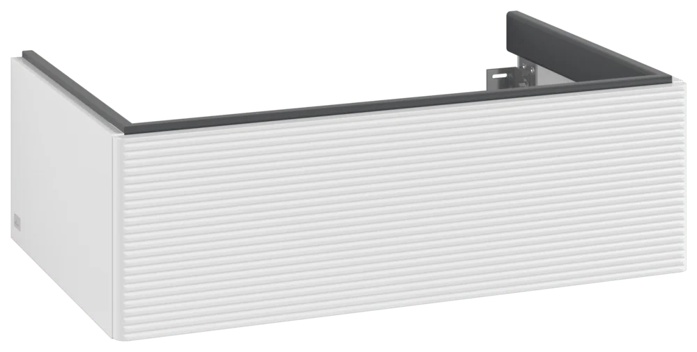 Villeroy & Boch Waschbeckenunterschrank Antao K01, Glossy White Lacquer, 788x256x496mm, 1 Auszug mit SoftClosing und Push-to-open, Wandmontage
