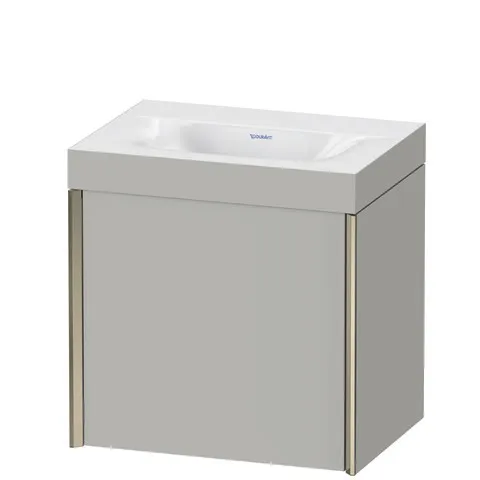 Duravit Waschtischunterschrank wandhängend „XViu“ 45 × 46 × 33 cm in Betongrau Matt