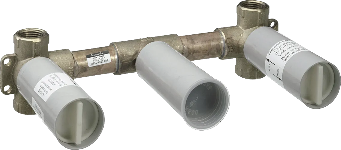 Hansgrohe AXOR Starck Mischer Grundkörper für 3-Loch Waschtischarmatur Unterputz Wandmontage, DN15/DN20 Hansgrohe AXOR Starck Mischer Grundkörper für 3-Loch Waschtischarmatur Unterputz Wandmontage, DN15/DN20