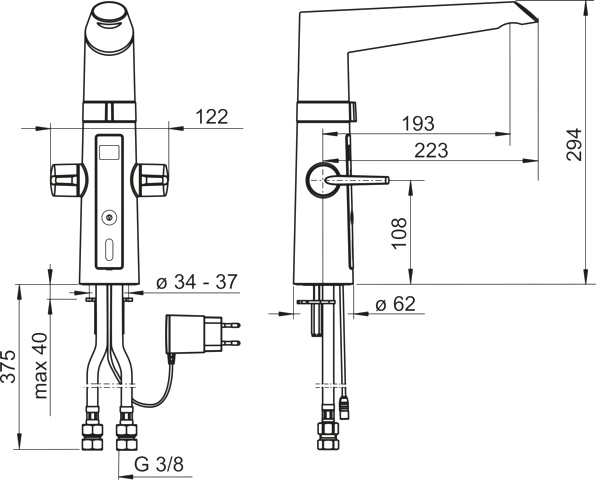 Hansa Küchenarmatur „Fit“ Ausladung 193 mm in chrom Hansa Küchenarmatur „Fit“ Ausladung 193 mm in chrom
