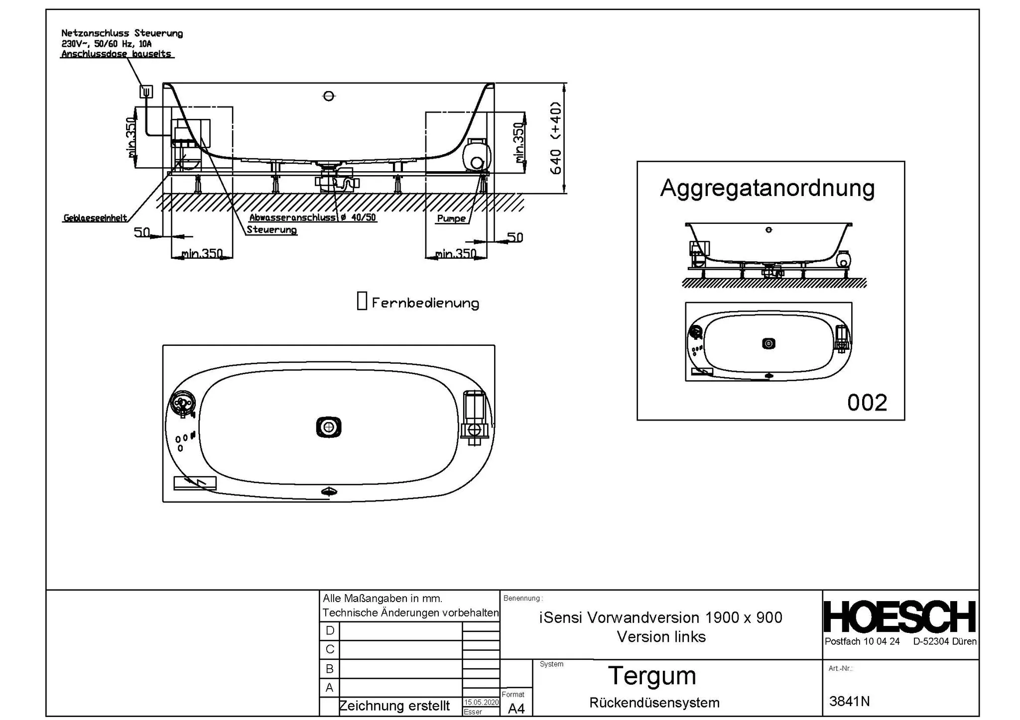 Hoesch Whirlwanne „iSensi“ mit Whirlsystem „Tergum“ eck, asymmetrisch 190 × 90 cm in Weiß Hoesch Whirlwanne „iSensi“ mit Whirlsystem „Tergum“ eck, asymmetrisch 190 × 90 cm in Weiß