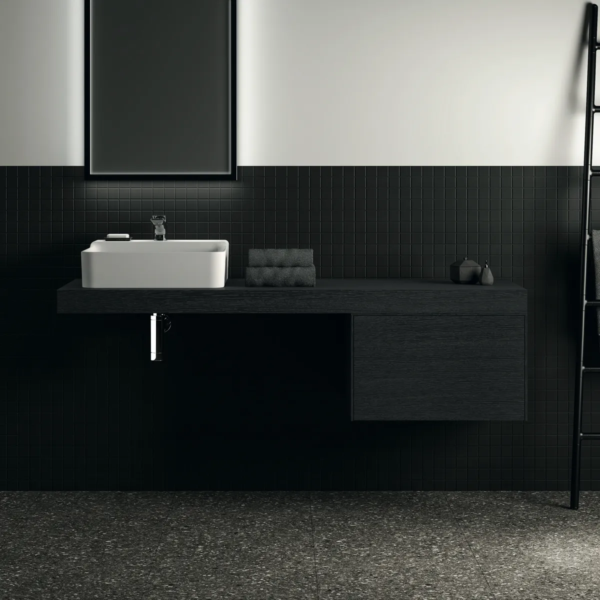 Ideal Standard Waschtischunterschrank Conca, 1 Auszug, Eiche geflammt