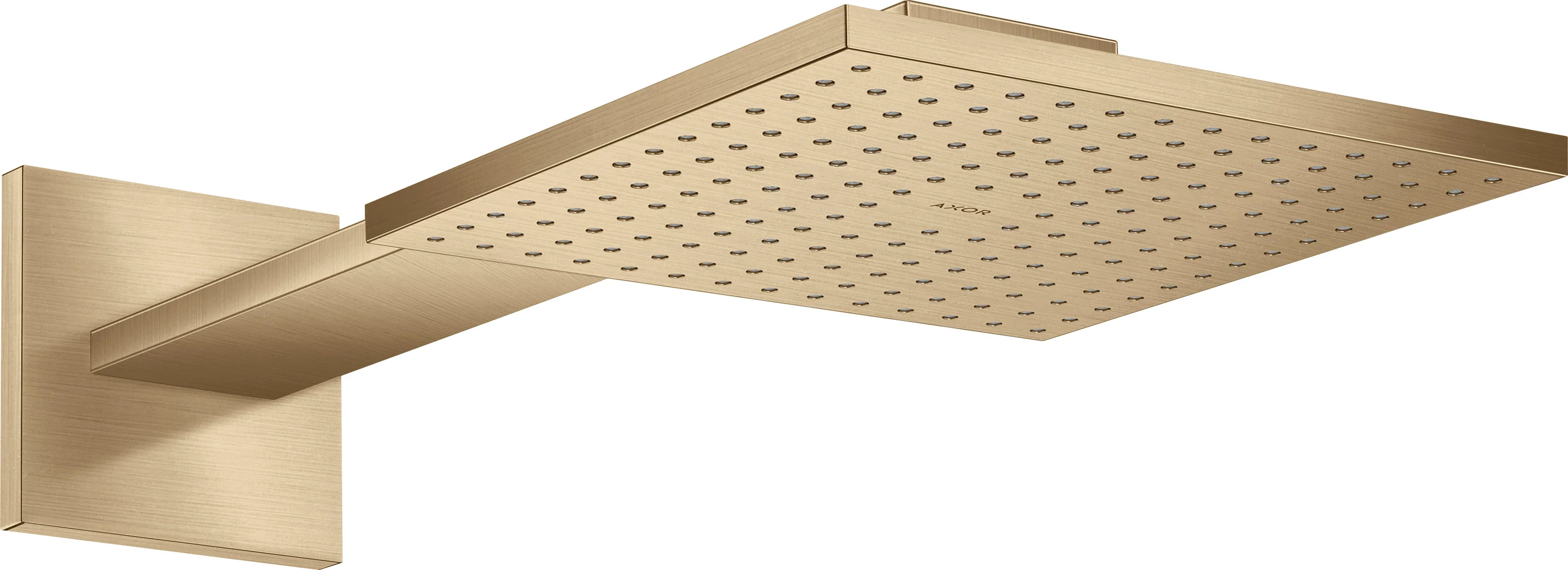 Hansgrohe AXOR ShowerSolutions Kopfbrause 250x250 mm 1-Jet mit Brausearm, Brushed Bronze Hansgrohe AXOR ShowerSolutions Kopfbrause 250x250 mm 1-Jet mit Brausearm, Brushed Bronze