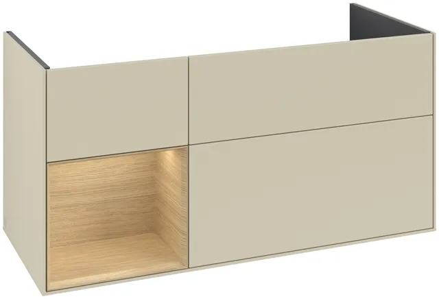 Villeroy & Boch Waschtischunterschrank „Finion“ für Schrankwaschtisch 1196 × 591 × 498 mm Silk Grey Matt Lacquer, für Becken mittig Villeroy & Boch Waschtischunterschrank „Finion“ für Schrankwaschtisch 1196 × 591 × 498 mm Silk Grey Matt Lacquer, für Becken mittig