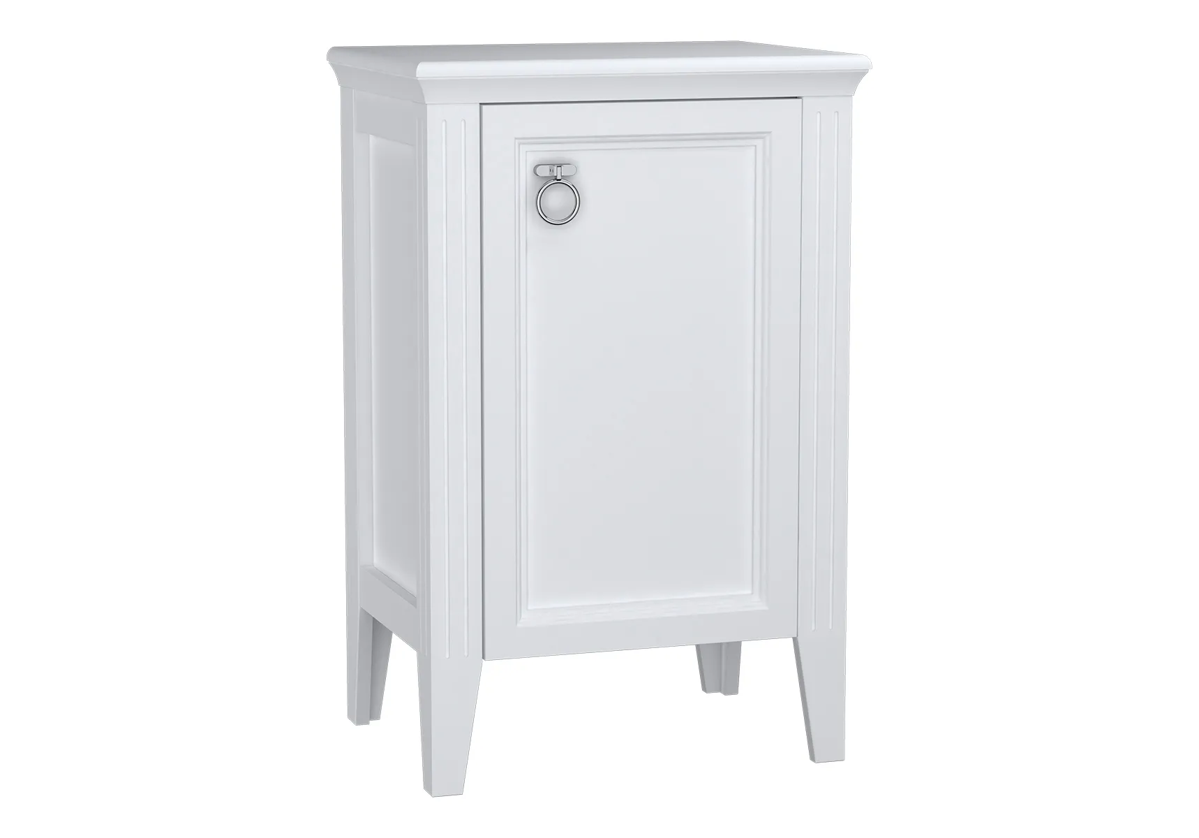 Valarte Halbhochschrank Breite 54 cm Höhe 83 cm 1 Tür Türanschlag rechts Weiß Matt Valarte Halbhochschrank Breite 54 cm Höhe 83 cm 1 Tür Türanschlag rechts Weiß Matt