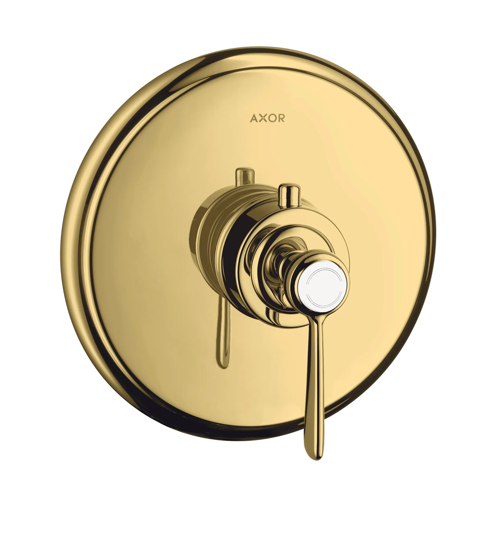 Hansgrohe AXOR Montreux Thermostat HighFlow Unterputz mit Hebelgriff, Polished Gold Optic Hansgrohe AXOR Montreux Thermostat HighFlow Unterputz mit Hebelgriff, Polished Gold Optic