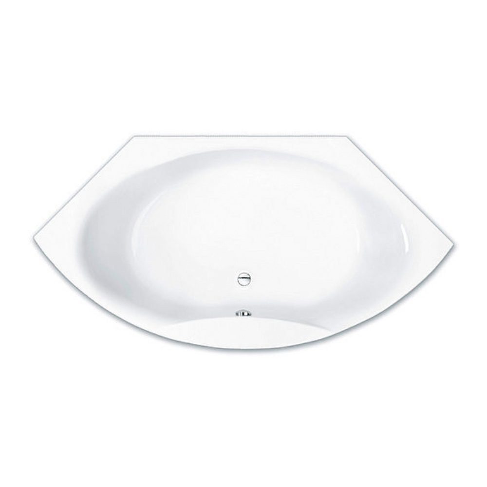repaBAD Badewanne ohne Ecke „Taurus“ eck 141 × 141 cm in Weiß