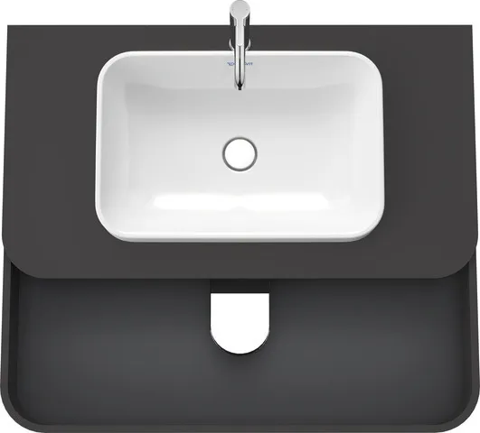Duravit Waschtischunterschrank wandhängend „Happy D.2 Plus“ 100 × 40,8 × 55 cm Graphit Supermatt