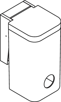 Hygienekombination, Polyamid in Farbe 90, Fassungsvermögen ca. 6 l, Höhe 310 mm, Tiefe 198 mm, Breite 161 mm, Wandmontage, in Farbe 90 (Tiefschwarz) Hygienekombination, Polyamid in Farbe 90, Fassungsvermögen ca. 6 l, Höhe 310 mm, Tiefe 198 mm, Breite 161 mm, Wandmontage, in Farbe 90 (Tiefschwarz)