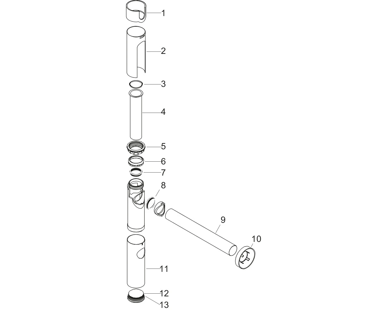 Design Siphon Flowstar Axor chrom Design Siphon Flowstar Axor chrom