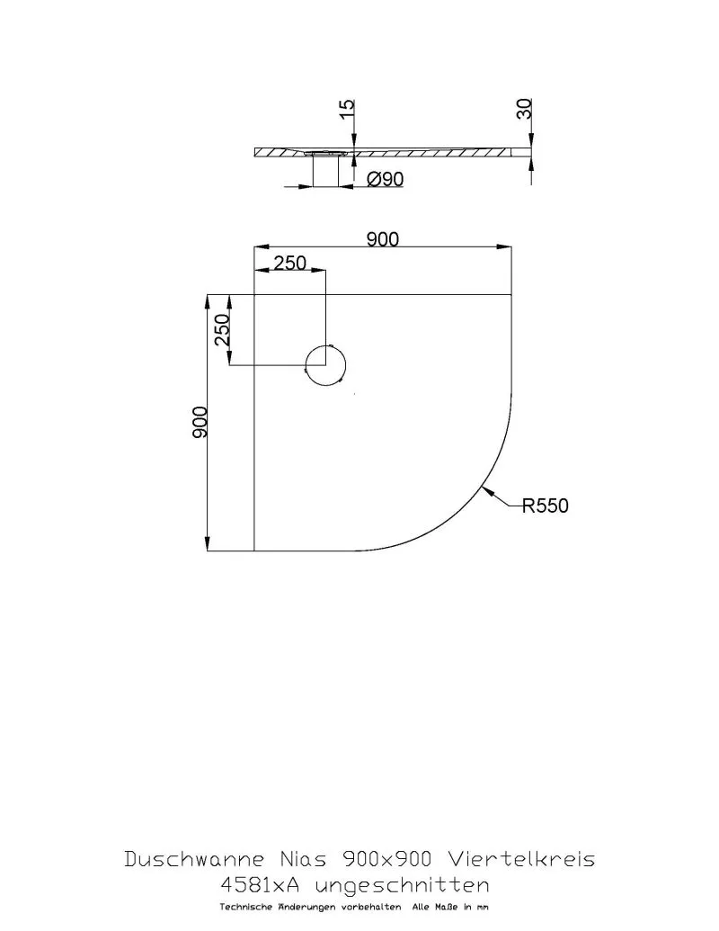 Hoesch Nias Duschwanne Mineralguss Solique 900x900mm Schiefergrau Hoesch Nias Duschwanne Mineralguss Solique 900x900mm Schiefergrau