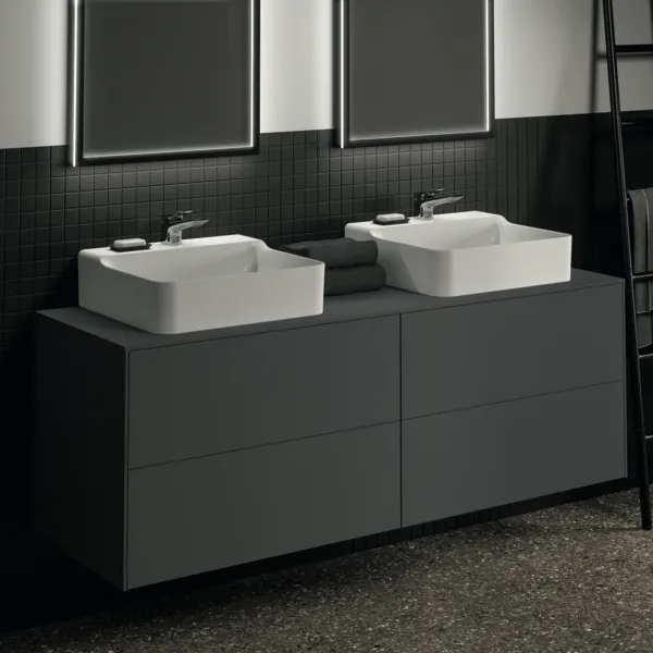 Ideal Standard Waschtischunterschrank Conca, 4 Auszüge, Anthrazit Ideal Standard Waschtischunterschrank Conca, 4 Auszüge, Anthrazit