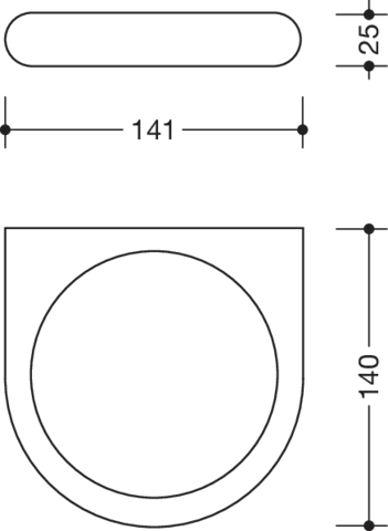 HEWI Halter „Serie 477“ 14,1 cm HEWI Halter „Serie 477“ 14,1 cm