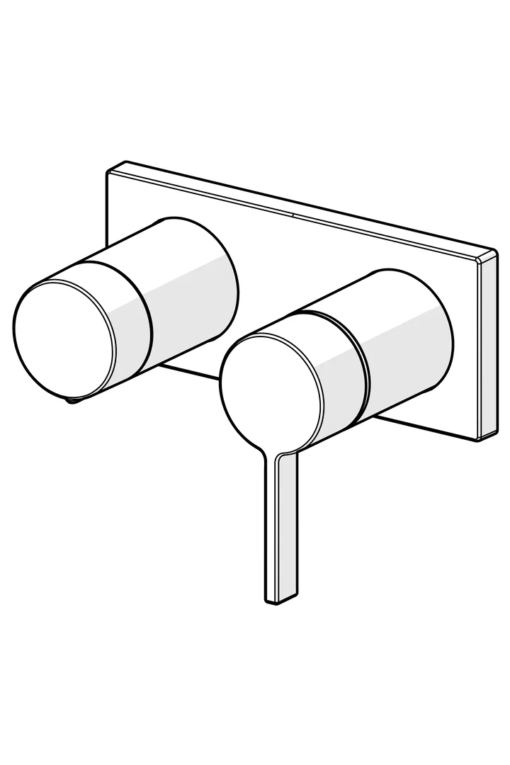 HansaLOFT Wannen- und Brausearmatur Hansamatrix Einhebelmischer Fertigmontageset für Wanne/Brause 5764 Rosette eckig 4.0 Plattform Chrom HansaLOFT Wannen- und Brausearmatur Hansamatrix Einhebelmischer Fertigmontageset für Wanne/Brause 5764 Rosette eckig 4.0 Plattform Chrom