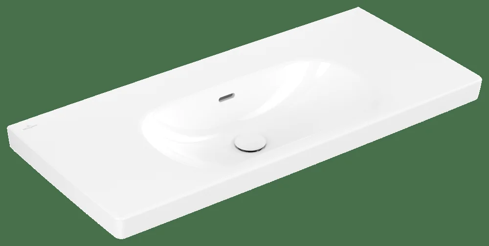 Villeroy & Boch Skyla Schrankwaschtisch TitanCeram 1000x460mm Rechteck Weiß Alpin