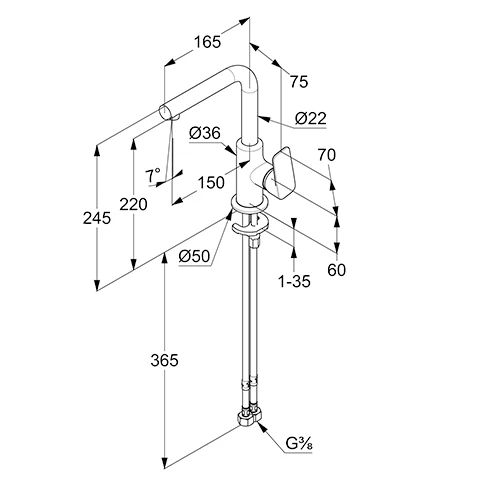 PURE & STYLE WTEHM mit seitl. Bed. ohne Ablaufgarnitur chrom PURE & STYLE WTEHM mit seitl. Bed. ohne Ablaufgarnitur chrom