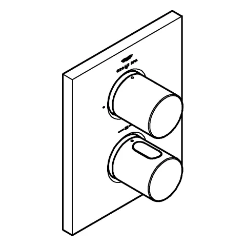 Grohe Grohtherm F Thermostat mit integrierter 2-Wege Umstellung, chrom Grohe Grohtherm F Thermostat mit integrierter 2-Wege Umstellung, chrom