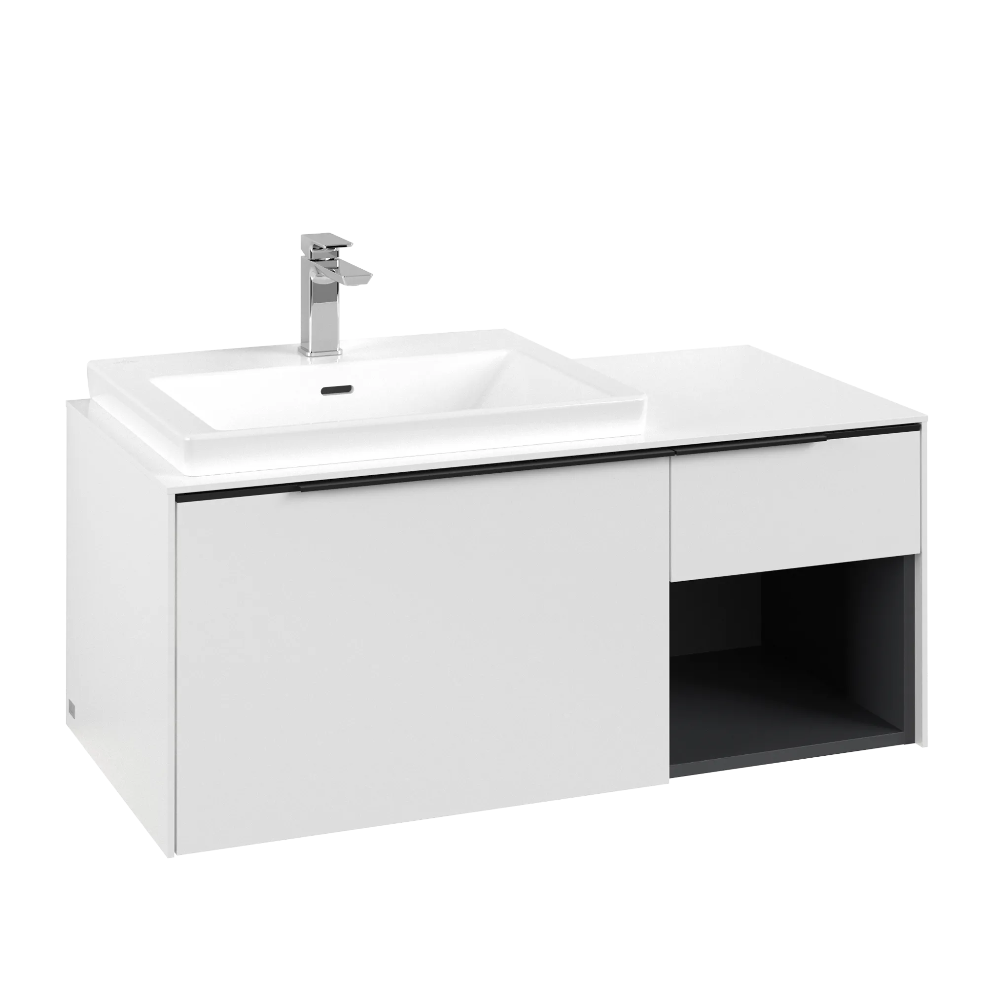 Villeroy & Boch Subway 3.0 Waschbeckenunterschrank C572L1, Pure White, 1001 x 423 x 516 mm