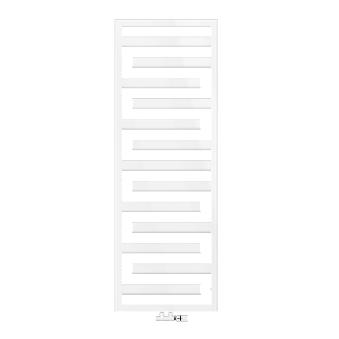 Zehnder Design-Heizkörper „Tetris“ 60 × 170 cm in Verkehrsweiß (RAL 9016, glänzend)