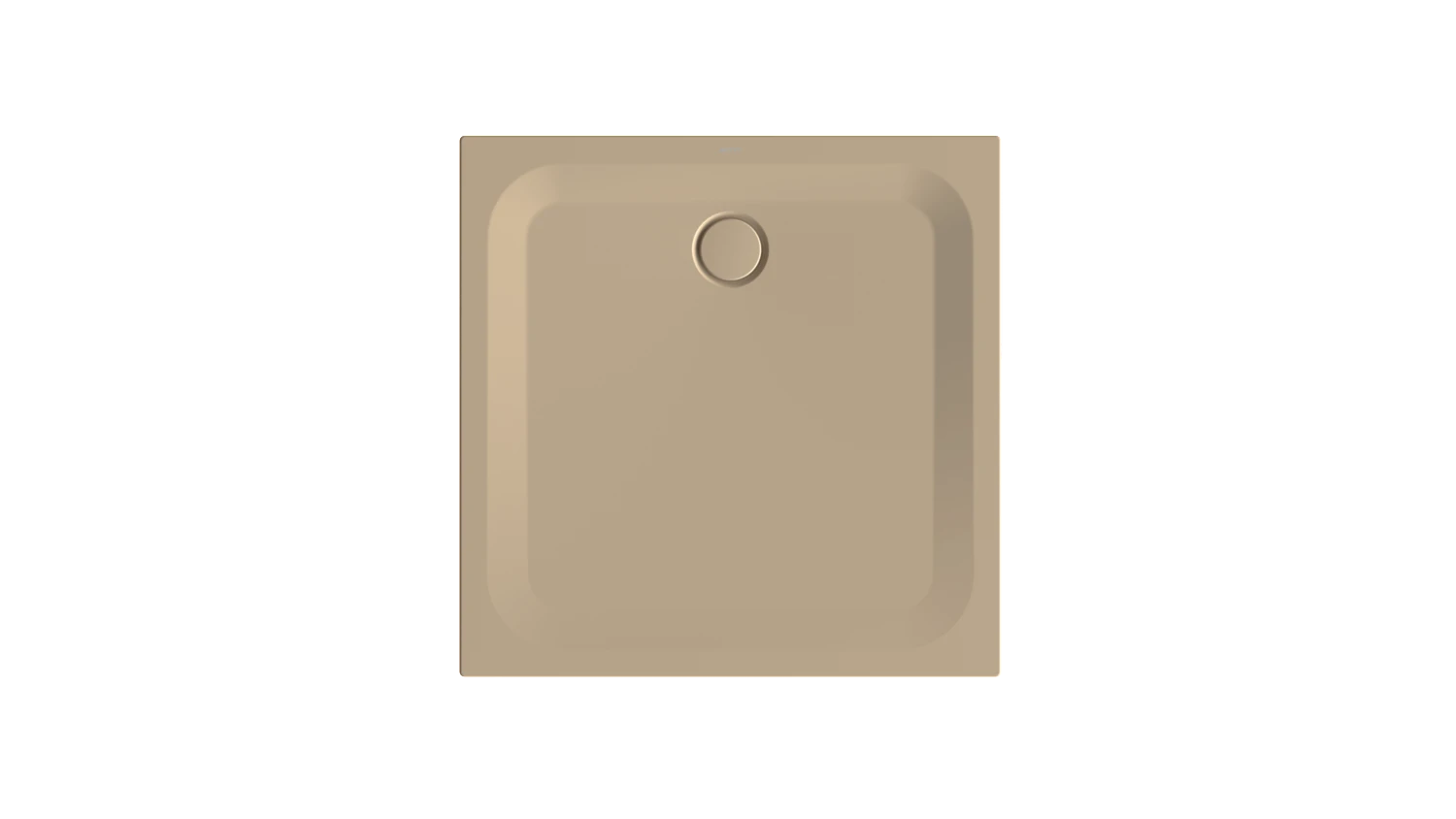 Bette quadrat Duschwanne „BetteUltra“ 1000 × 1000 mm ohne Oberflächenbeschichtung, ohne Oberflächenveredelung, ohne Wannenträger, in Greige