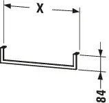 Duravit Handtuchhalter 100 × 8,4 × 1,4 cm in / / Duravit Handtuchhalter 100 × 8,4 × 1,4 cm in / /
