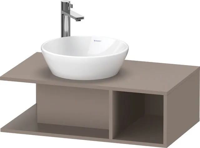 Duravit Waschtischunterschrank wandhängend „D-Neo“ 80 × 26 × 48 cm Basalt Matt