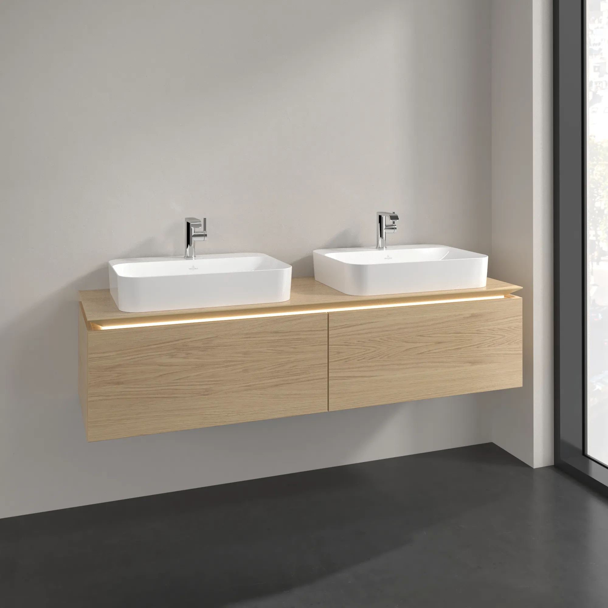 Villeroy & Boch Waschtischunterschrank „Legato“ für Schrankwaschtisch 160 × 38 × 50 cm links und rechts