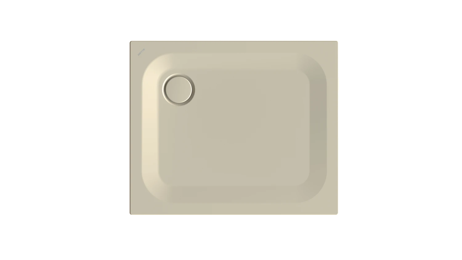 Bette rechteck Duschwanne „BetteUltra“ 900 × 750 mm mit BetteAntirutsch Pro, ohne Oberflächenveredelung, ohne Wannenträger, in Beige