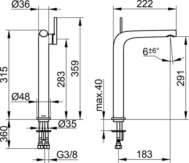 Edition 400 51502050103 Einhebel-Waschtischmischer 250 ohne Zugstangen-Ablaufgarnitur Nickel gebürstet Edition 400 51502050103 Einhebel-Waschtischmischer 250 ohne Zugstangen-Ablaufgarnitur Nickel gebürstet