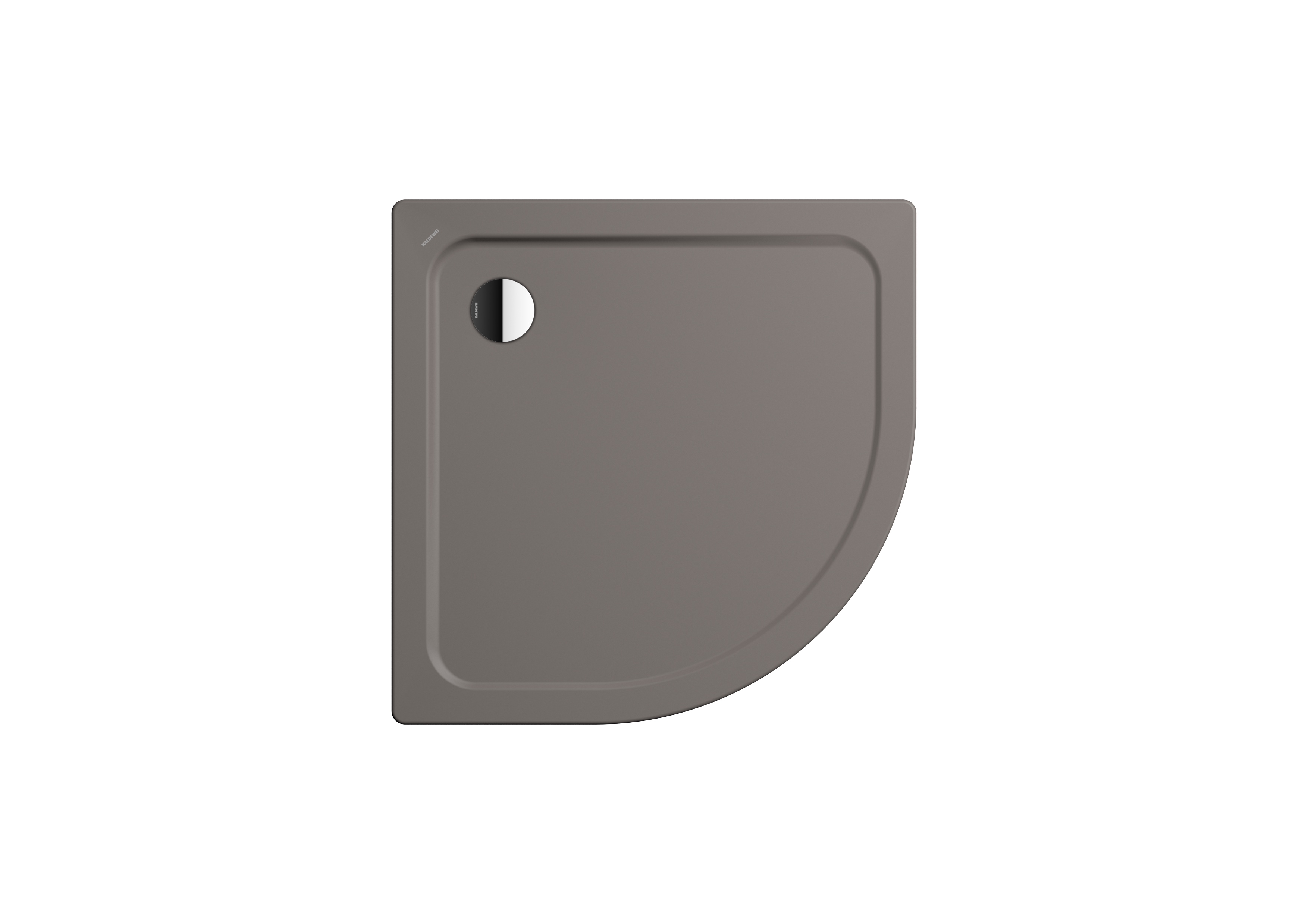 Kaldewei viertelkreis Duschwanne „Arrondo“ 90 × 90 cm in warm grey 70