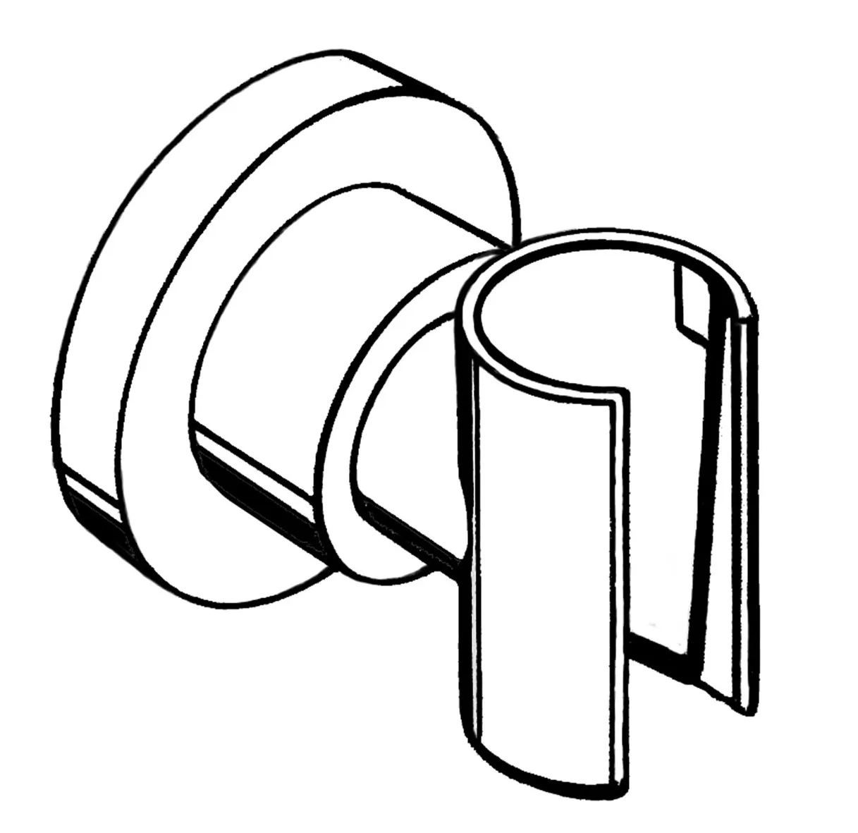 Hansgrohe AXOR Citterio Brausehalter rund, Chrom Hansgrohe AXOR Citterio Brausehalter rund, Chrom