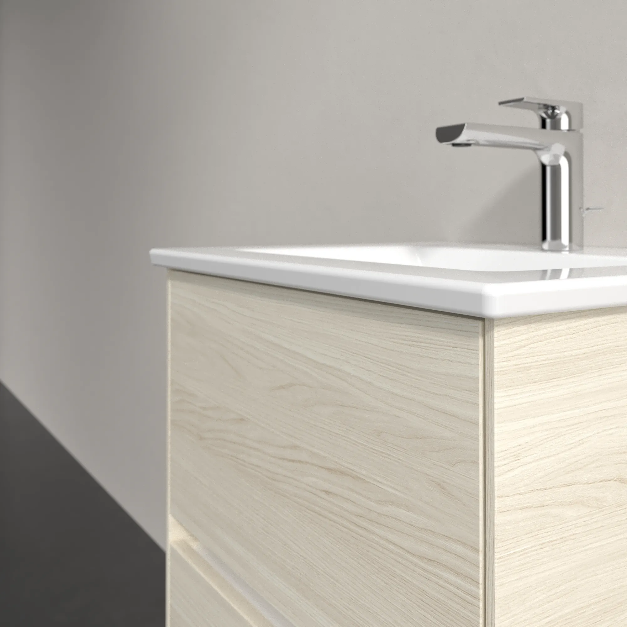 Villeroy & Boch Waschtischunterschrank „Collaro“ 472 × 610 × 404 mm White Oak, ohne Beleuchtung, für Becken mittig Villeroy & Boch Waschtischunterschrank „Collaro“ 472 × 610 × 404 mm White Oak, ohne Beleuchtung, für Becken mittig