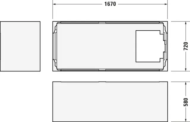 Duravit Badewanne „D-Neo“ rechteck 1700 × 750 mm, Fußablauf in Weiß Duravit Badewanne „D-Neo“ rechteck 1700 × 750 mm, Fußablauf in Weiß