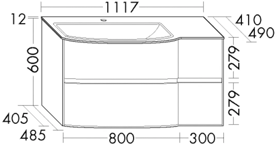 burgbad Waschtischunterschrank „rc40Solitaire“ in RAL-Farbe Solid Matt burgbad Waschtischunterschrank „rc40Solitaire“ in RAL-Farbe Solid Matt