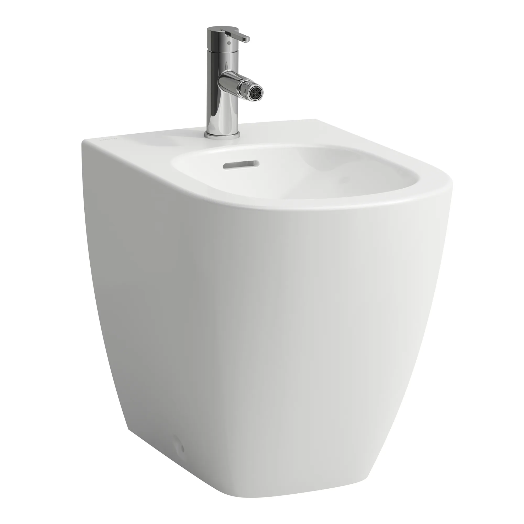 Standbidet LUA 520x360x420 1 Hahnloch ohne seitliches Loch für Wasseranschluss weiß