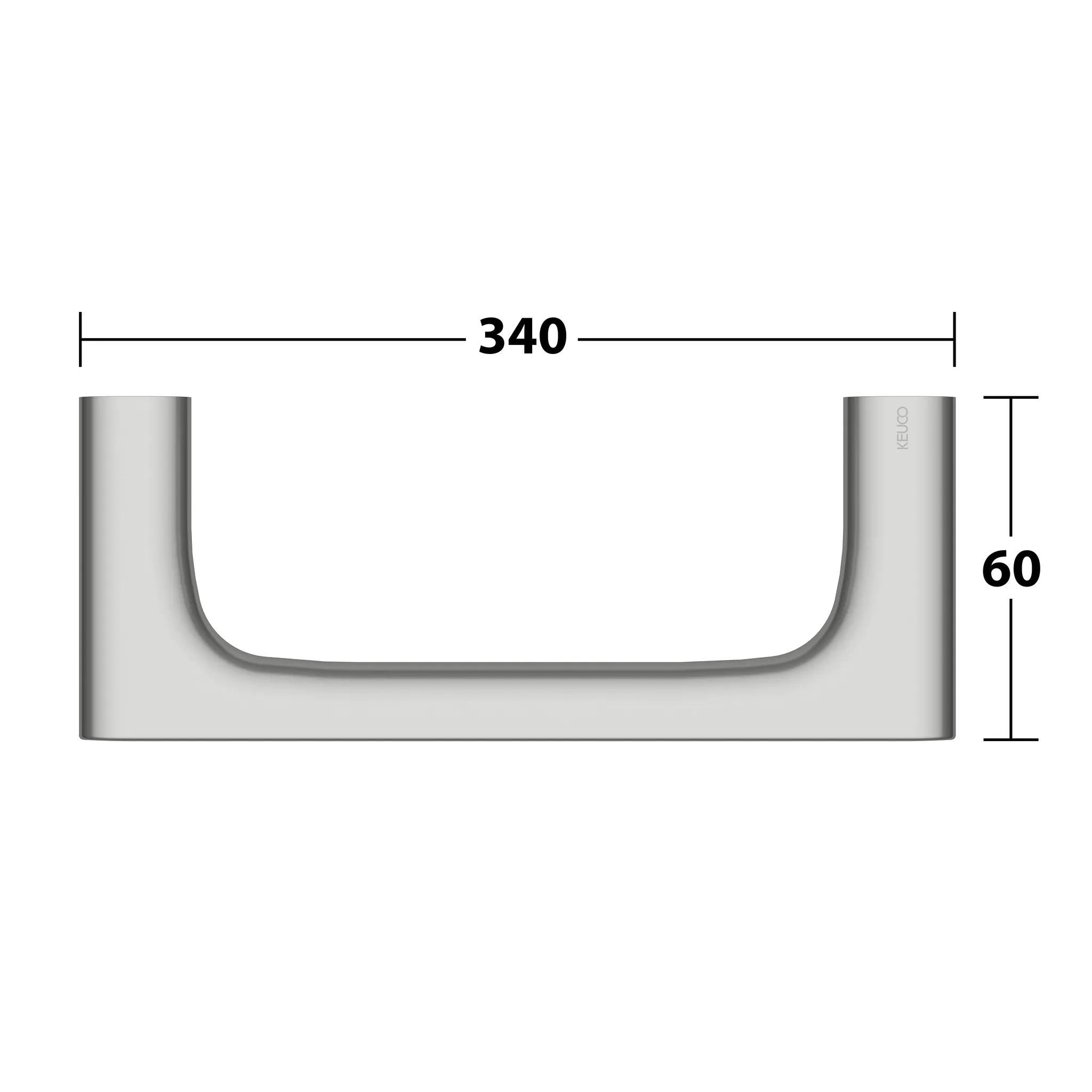 KEUCO EDITION 400 Handtuchring 250 mm Edelstahl-finish