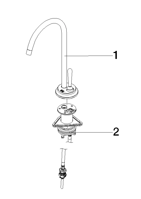 Dornbracht VAIA Cold Water Dispenser - Champagne gebürstet (22kt Gold), Ausladung 150 mm, schwenkbarer Auslauf 360°, Laminarstrahl, Armaturenhöhe 290 mm