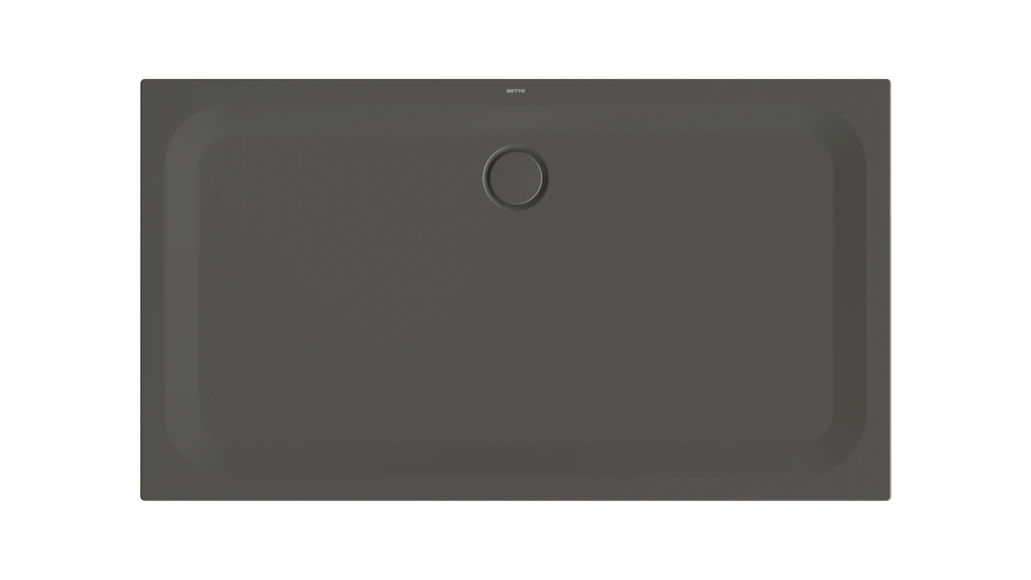 Bette rechteck Duschwanne „BetteUltra“ 1600 × 900 mm ohne Oberflächenbeschichtung, ohne Oberflächenveredelung, ohne Wannenträger, in Anthracite