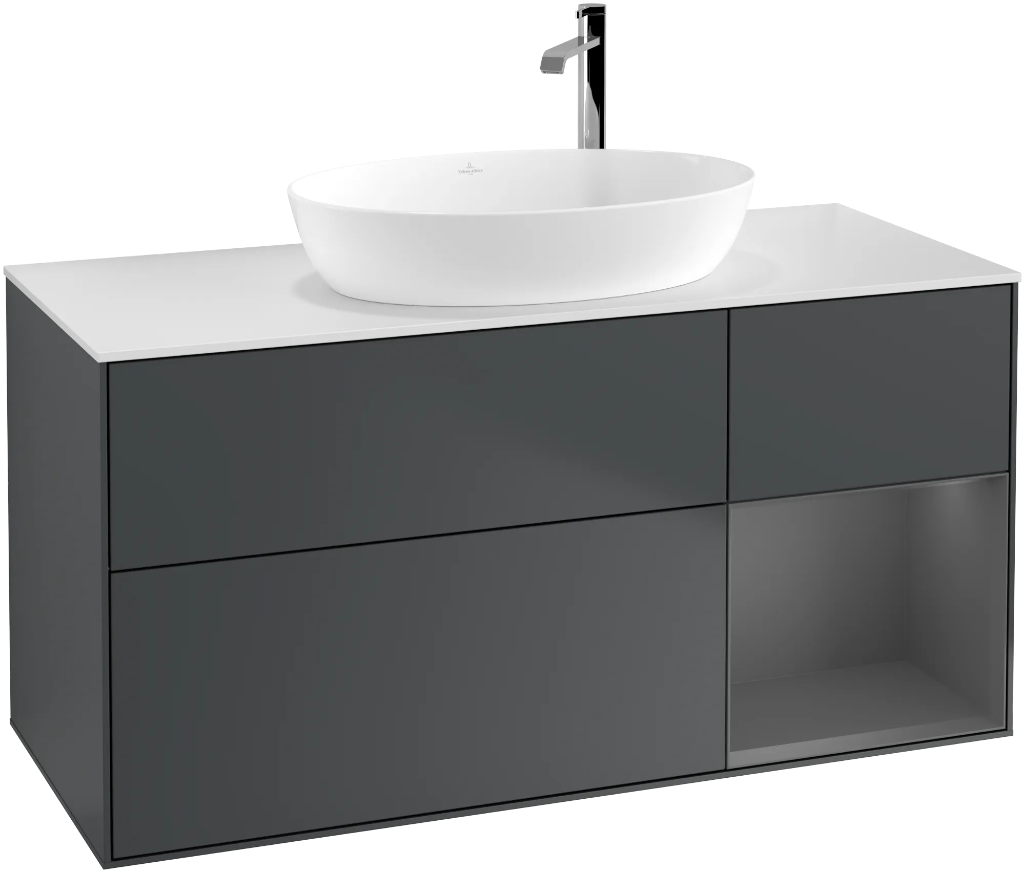 Villeroy & Boch Finion Waschbeckenunterschrank F95, 1200x603x501mm, Midnight Blue Matt