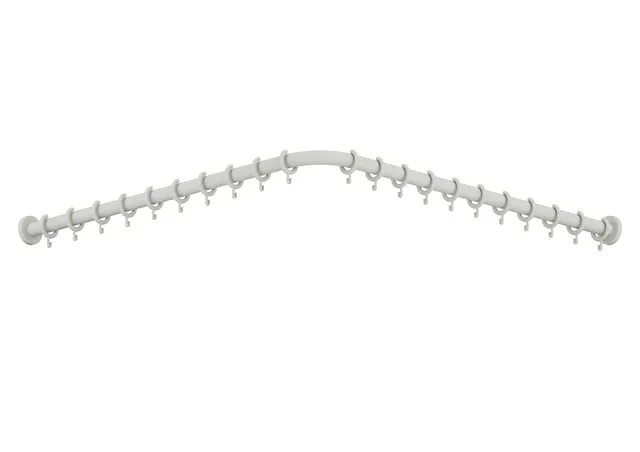 HEWI Duschvorhangstange „Serie 801“ 121,8 × 121,8 cm HEWI Duschvorhangstange „Serie 801“ 121,8 × 121,8 cm