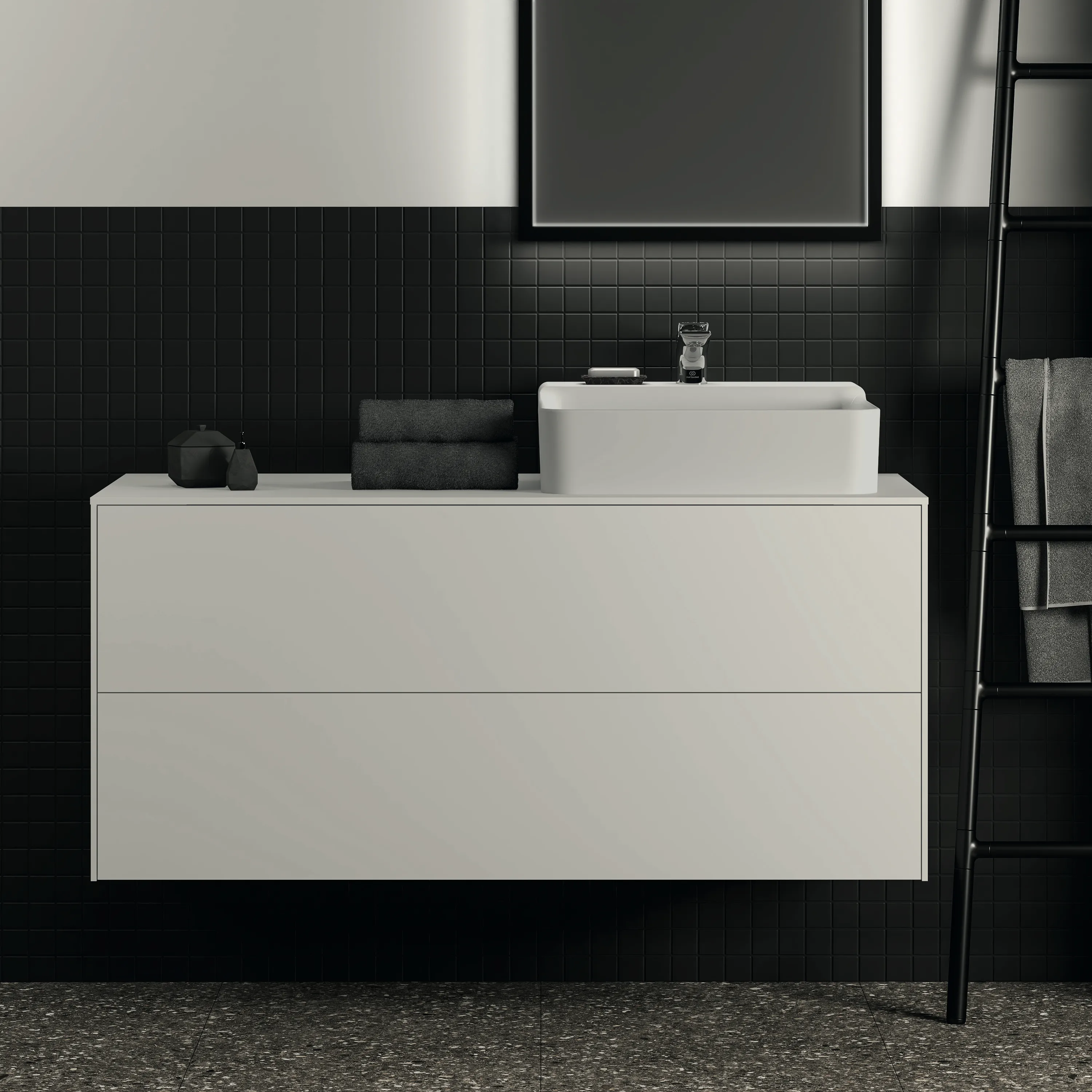Ideal Standard Waschtischunterschrank Conca, 2 Auszüge, Weiß